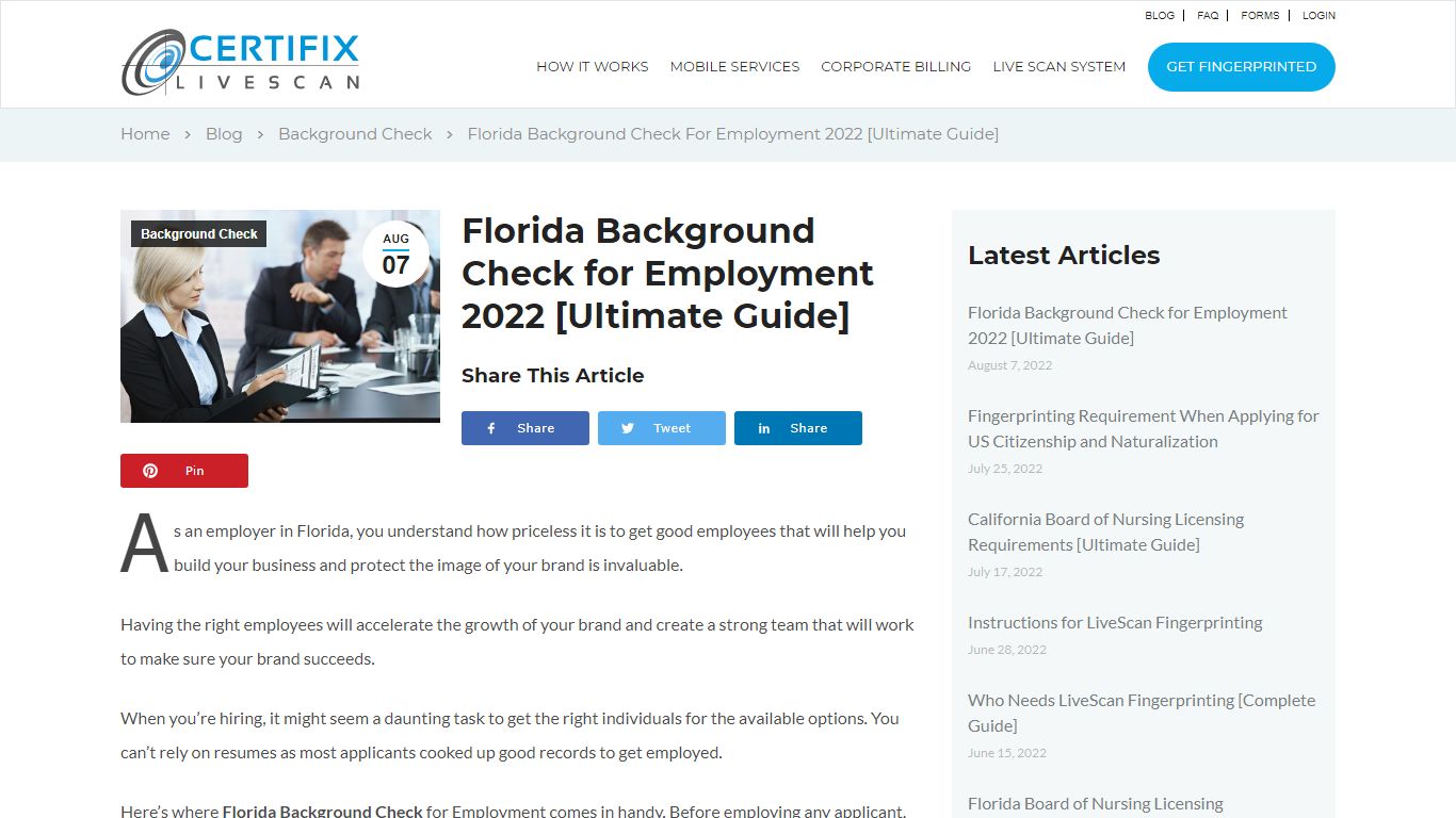 Florida Background Check for Employment 2022 [Ultimate Guide]