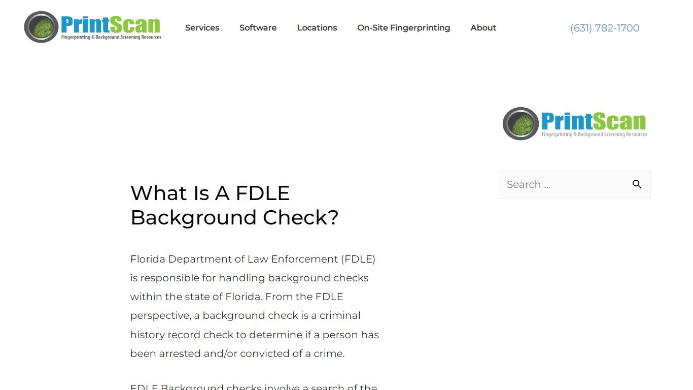 What is a FDLE Background Check? | PrintScan
